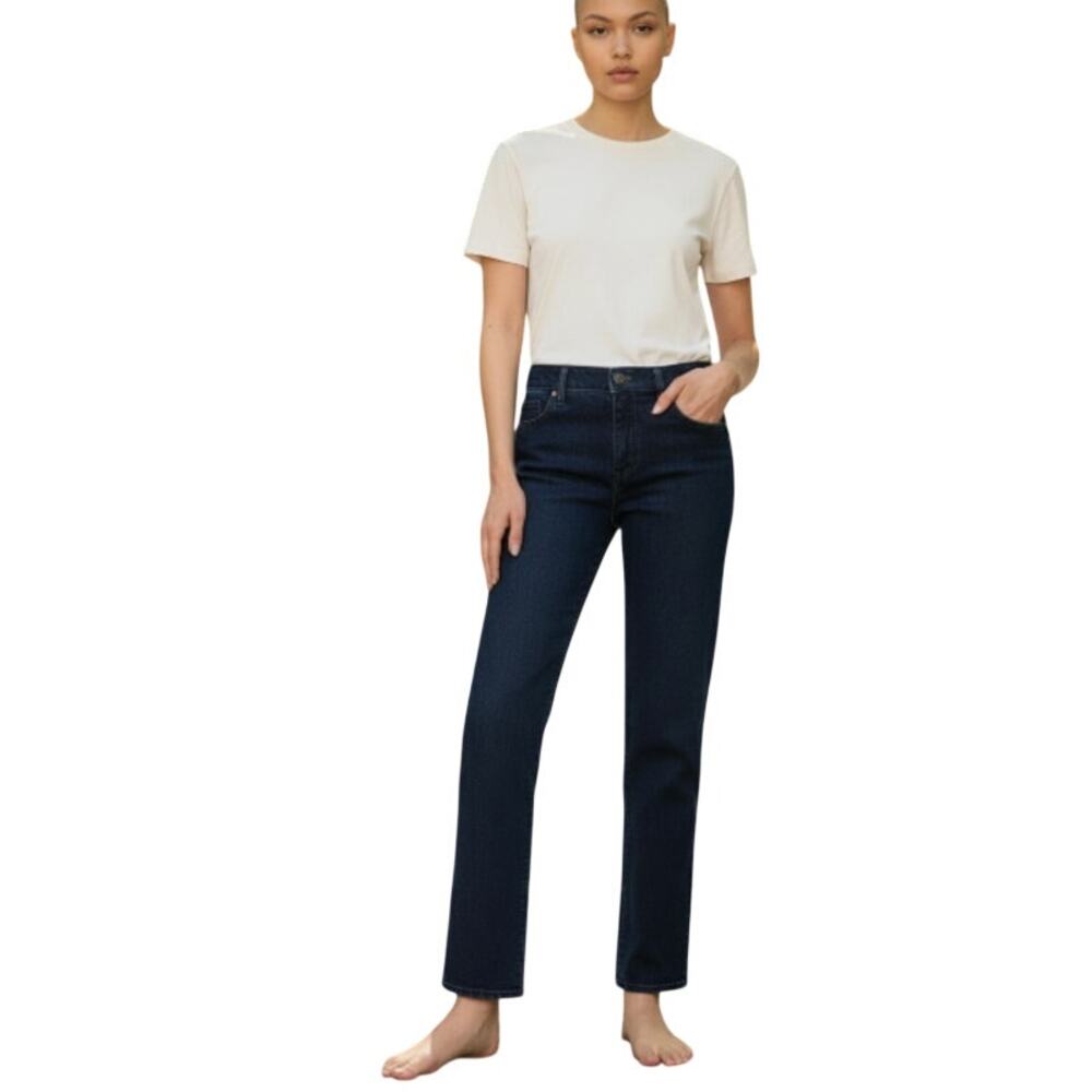 Hudson Dark Wash Mid-Rise Straight Denim Jeans size 10